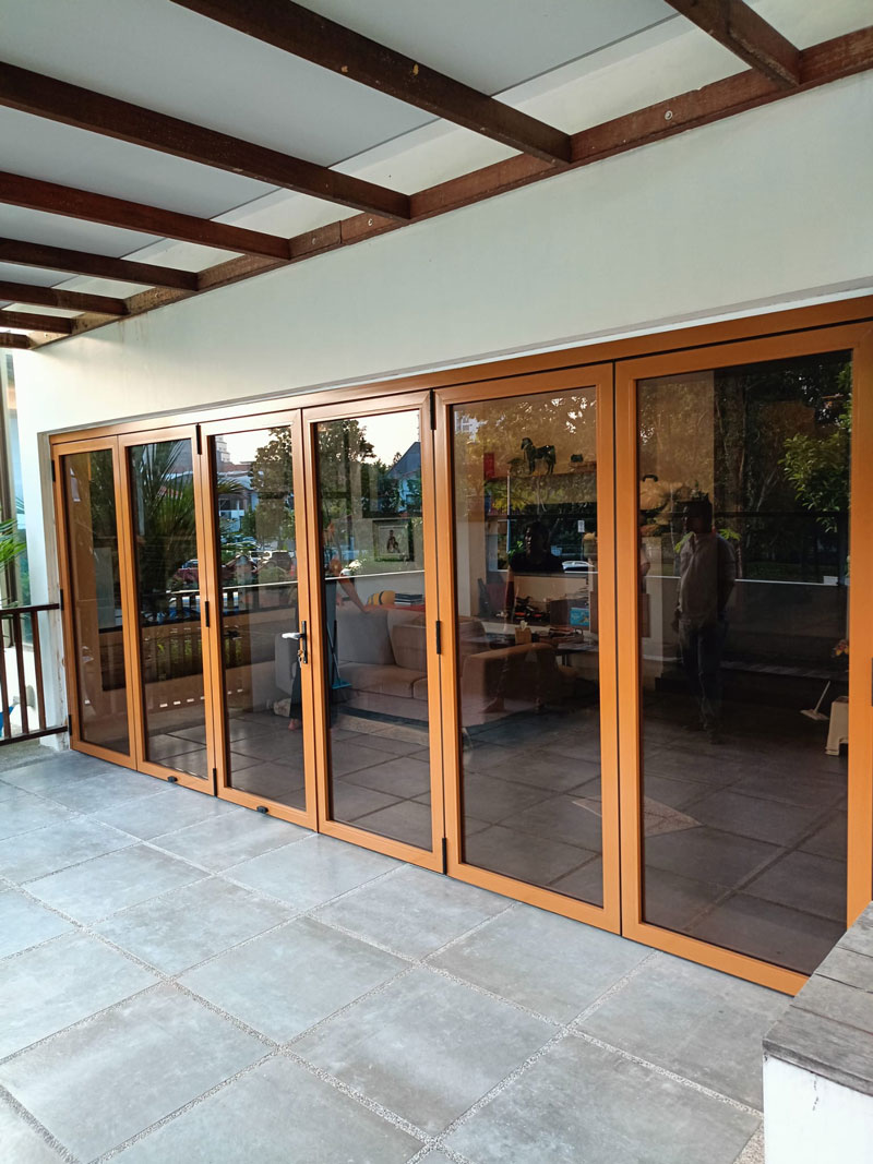 glass patio door for residential project - 24 Zion Road