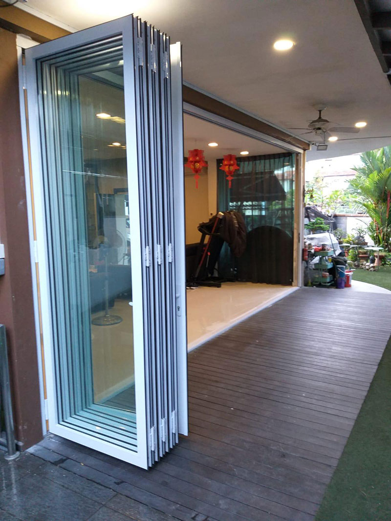 glass bifold door for residential project - 7 Siglap Road