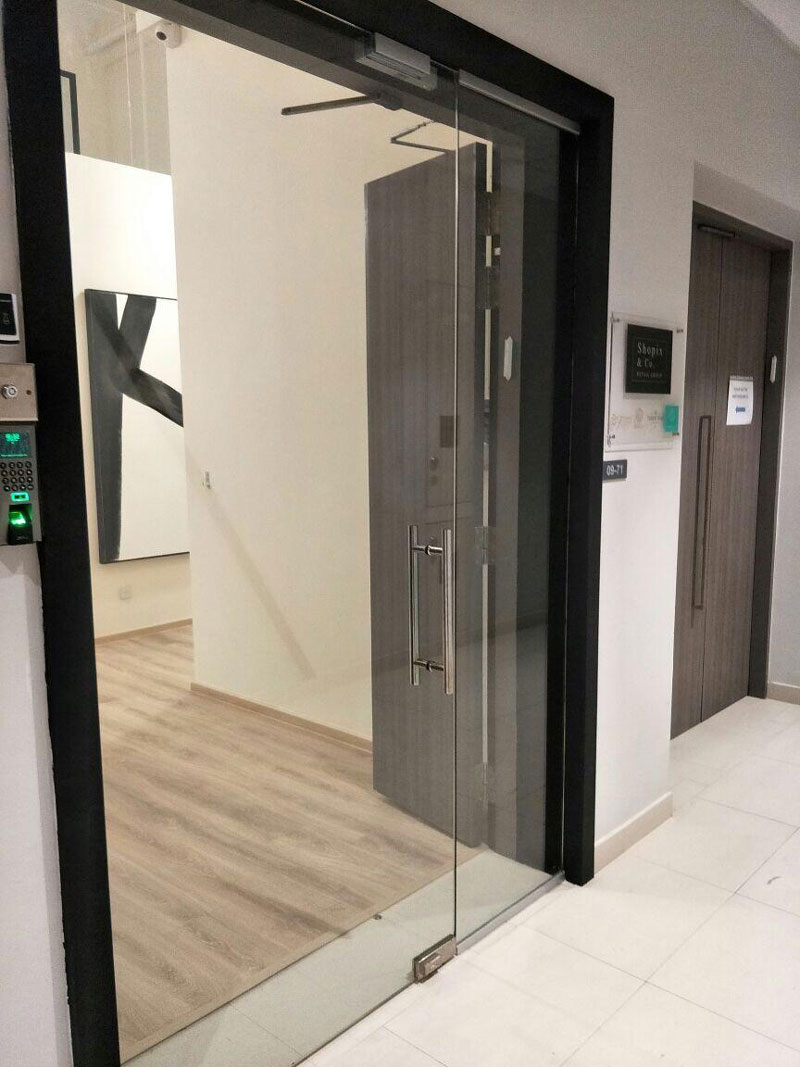 glass folding door for residential project - 20 Florence Road